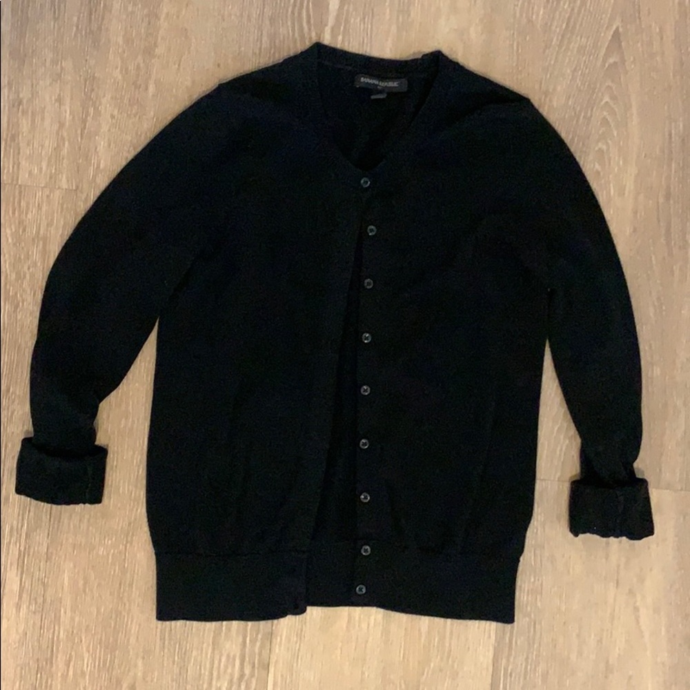 Black cardigan
